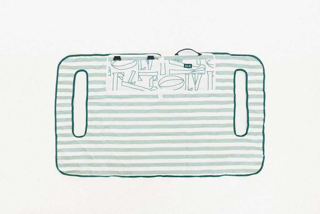 Golf Cart Seat Cover - Sea Stripes/Scattered