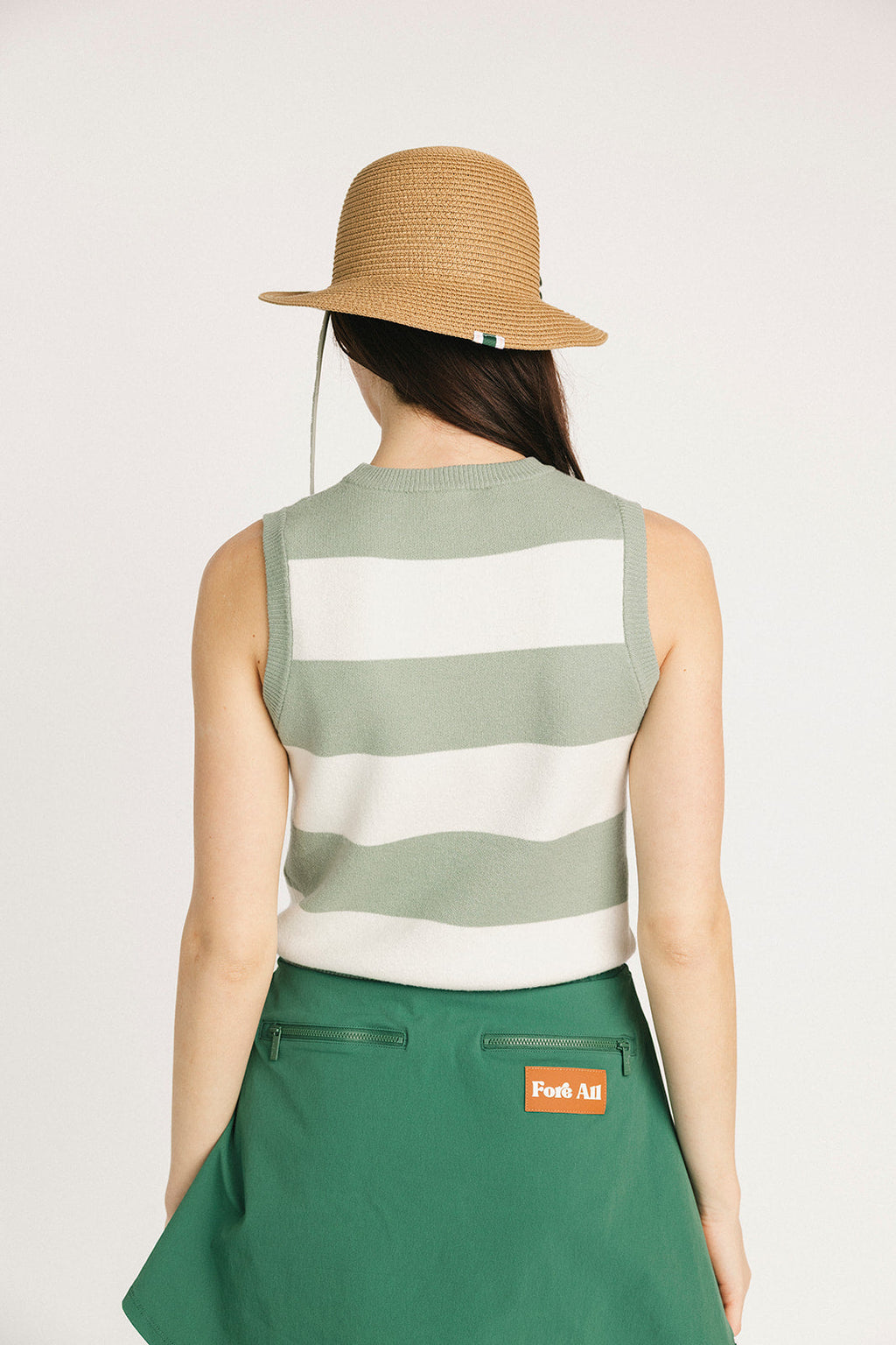 Sailor Sweater Vest - Sea/Sugar Stripes