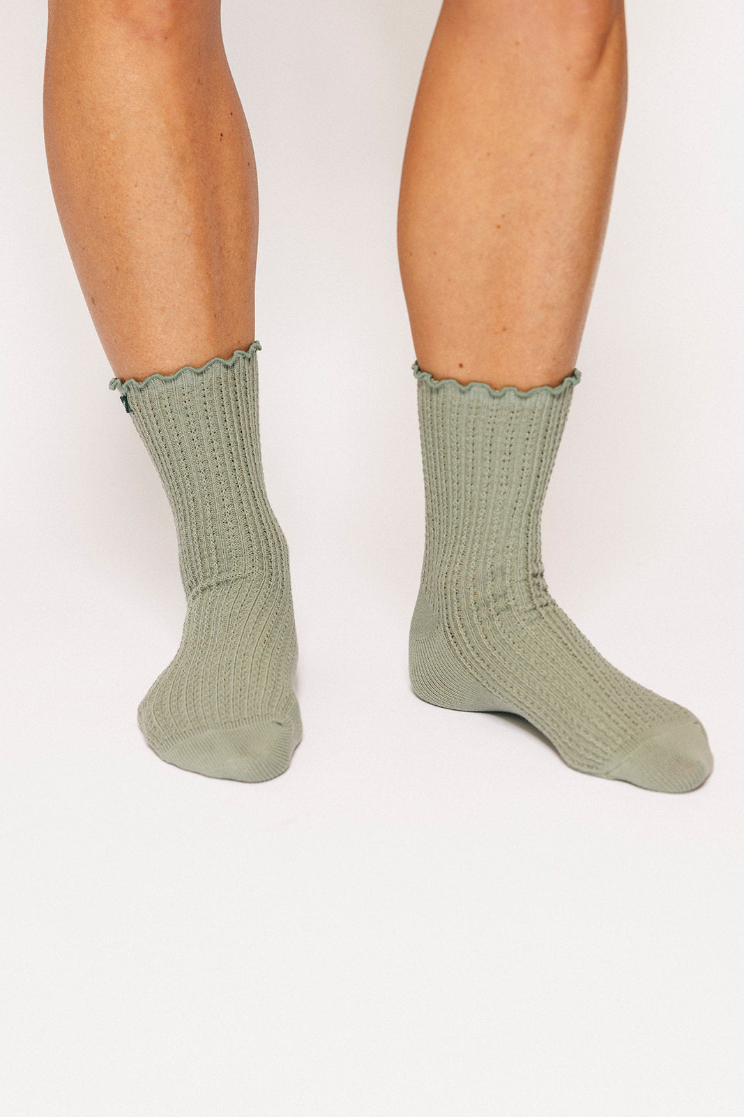 Reef Ruffle Sock - Sea