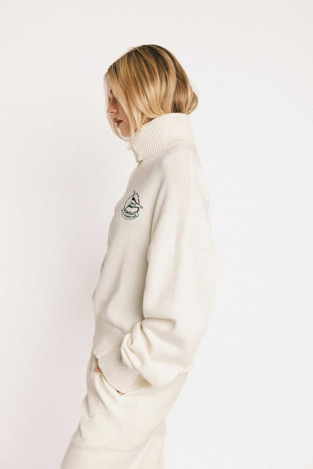 Nautical Quarter Zip - Sugar